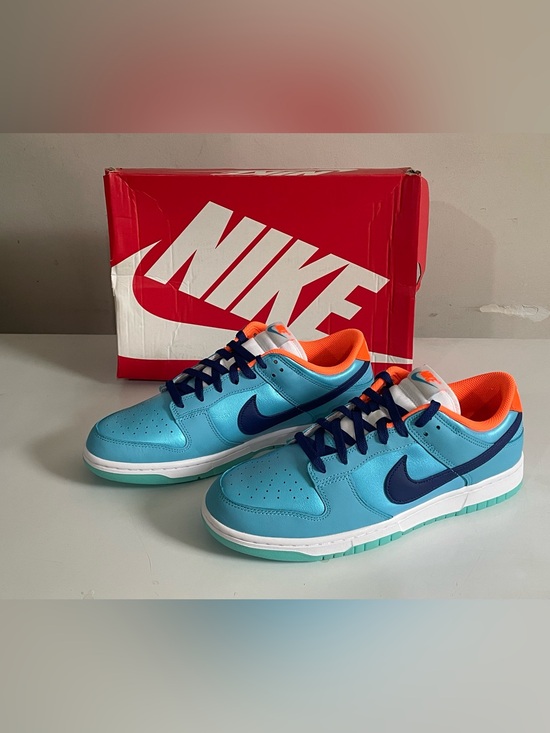 Nike Other - Nike Dunk Low SE Mens 10 Baltic Blue Total Orange New